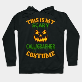 This Is My Scary Calligrapher Costume Hoodie